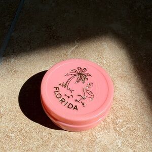 Florida Pink travel cup pill holder
